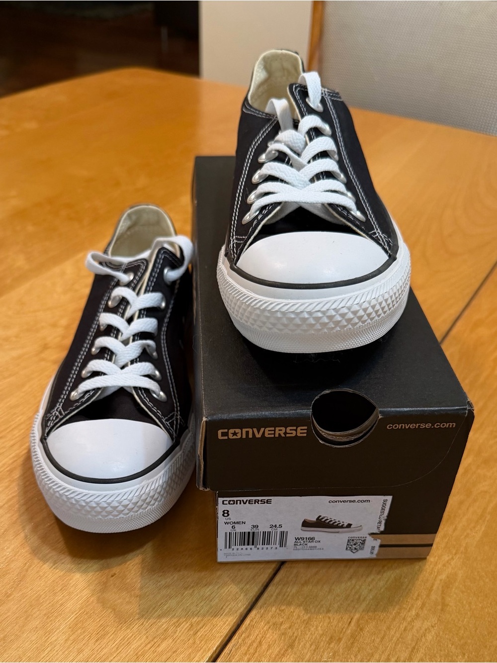 Converse Black and White Low Top Sneakers
